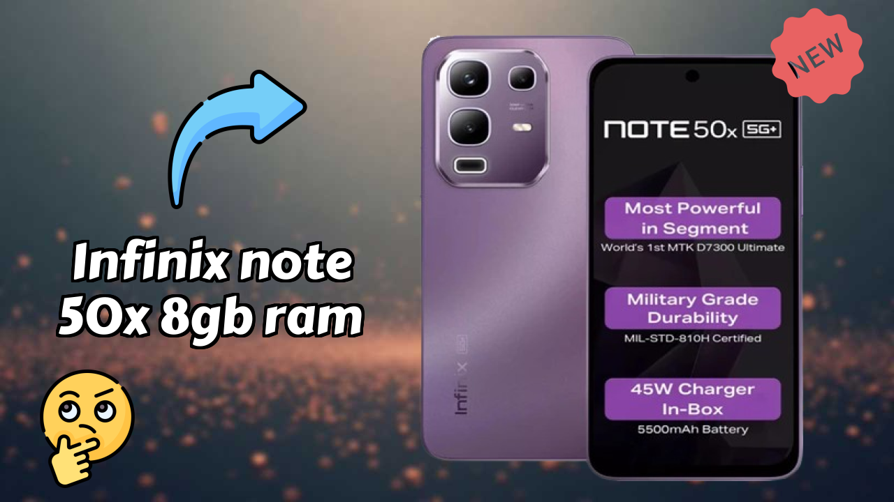 Infinix Note 50X 8GB RAM Usage: Is 8 GB RAM Enough for Heavy Apps?